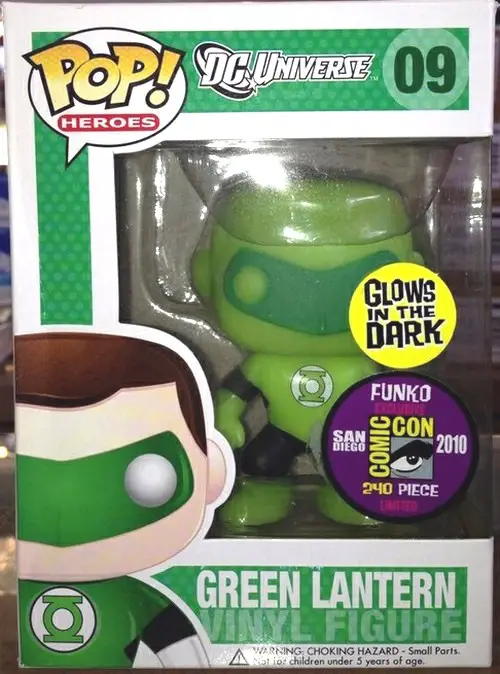 20 Of the most collectable and rarest Funko Pop Vinyls - Glow in the dark Green Lantern