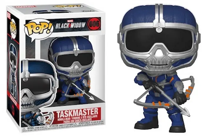 Black Widow Funko Pop Movie Figure Checklist - Taskmaster with crossbow