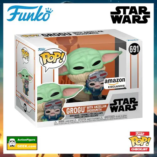 691 Grogu with Anzellan Droidsmith Funko Pop! Amazon Exclusive and Special Edition