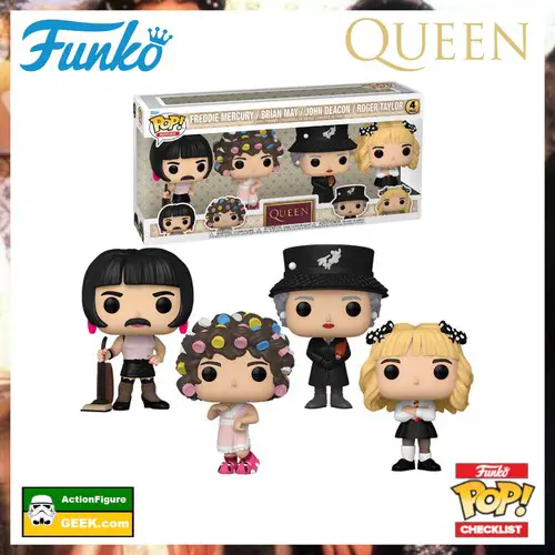 Queen I Want to Break Free Funko Pop! Vinyl Figure 4-Pack