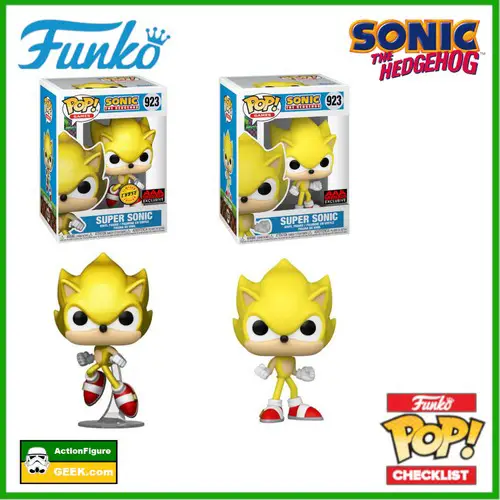 923 Super Sonic AAA Exclusive and AAA Exclusive Chase Funko Pop!
