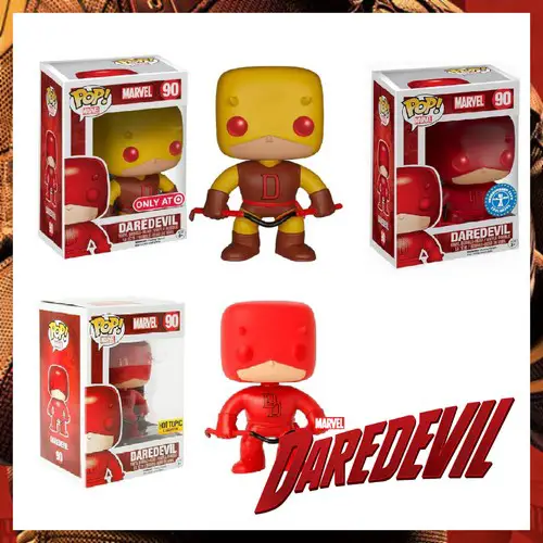 90 Daredevil Target Exclusive, Hot Topic Exclusive, and Underground Toys Exclusive