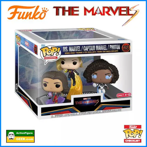 1258 The Marvels - Ms. Marvel - Captain Marvel - Photon 3 Pack Target Exclusive