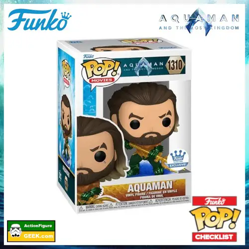 1310 Aquaman and the Lost Kingdom Aquaman with Trident FunkoShop Exclusive