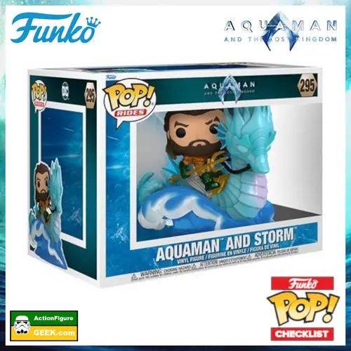 295 Aquaman and the Lost Kingdom Aquaman and Storm Deluxe Funko Pop! Ride