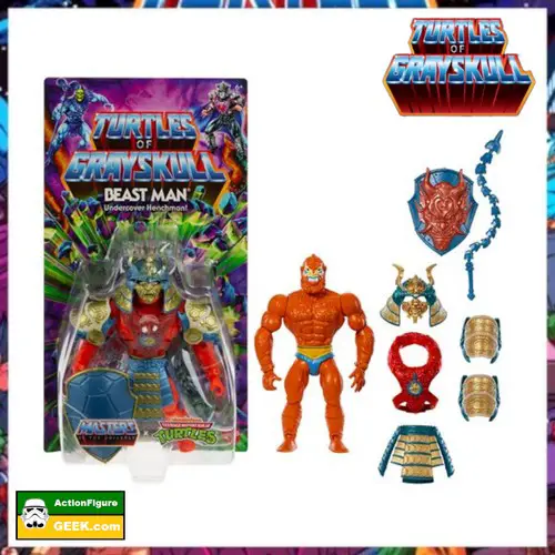 Masters of the Universe Origins Turtles of Grayskull Wave 2 Beast Man Action Figure