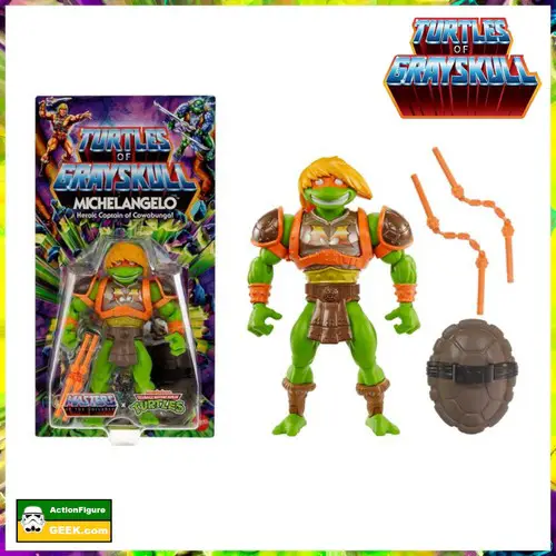 Masters of the Universe Origins Turtles of Grayskull Wave 3 - Michelangelo Action Figure 