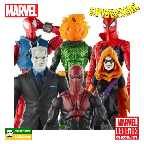 Spider-Man Marvel Legends Wave 1 Comic 6-inch Action Figures Case of 6