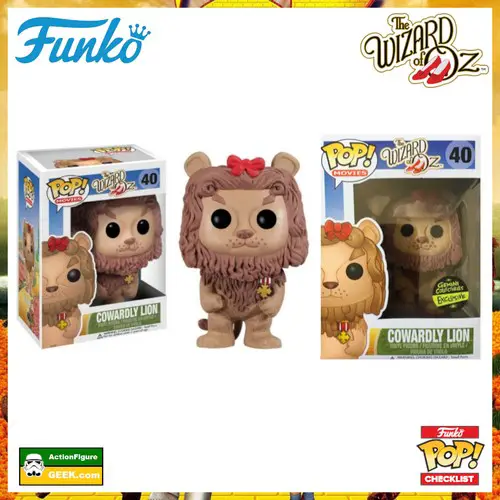 40 Cowardly Lion and Cowardly Lion Flocked - Gemini Exclusive