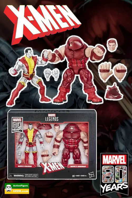 Marvel Legends 80th Anniversary Colossus and Juggernaut Action Figures