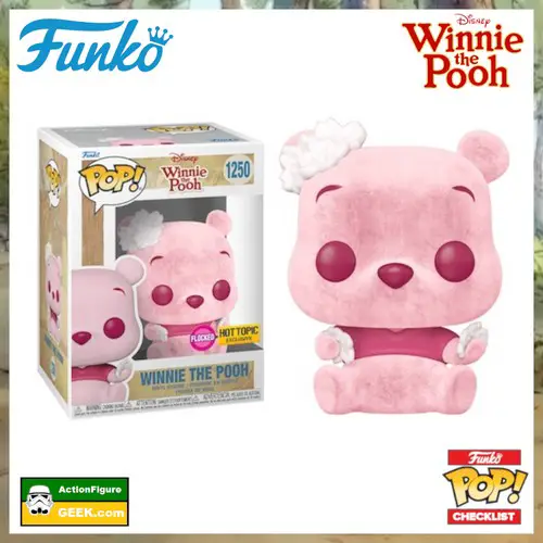 1250 Winnie the Pooh Flocked - Hot Topic Exclusive and Special Edition