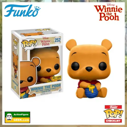 252 Winnie the Pooh Flocked - Hot Topic