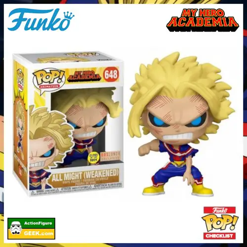 648 All Might (Weakened State) GITD - BoxLunch Exclusive and Special Edition