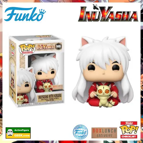 946 Inuyasha with Kirara - BoxLunch Exclusive and Funko Special Edition