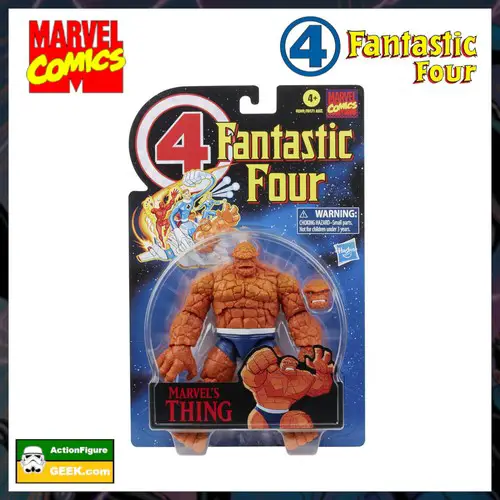 Fantastic Four Retro Marvel Legends Thing Action Figure