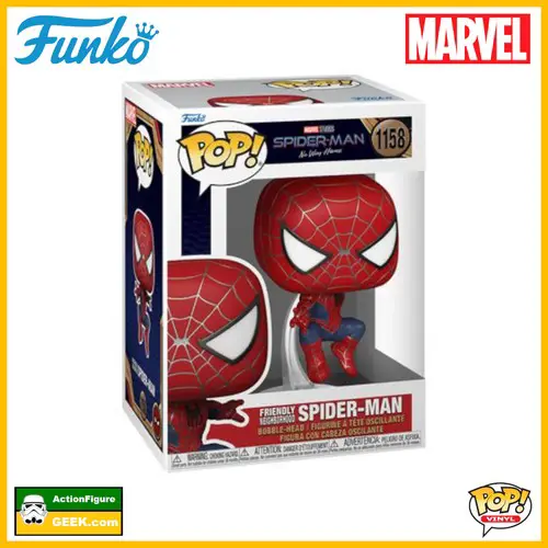 1158 Spider-Man -No Way Home Friendly Neighborhood Spider-Man Leaping Funko Pop!