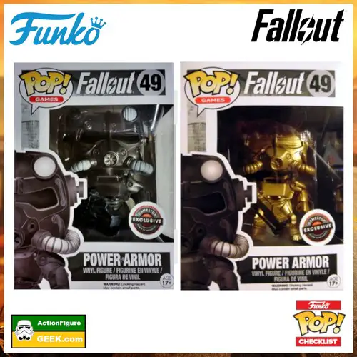 49 Power Armor Black and White and Gold Chase - Mystery GameStop Exclusives