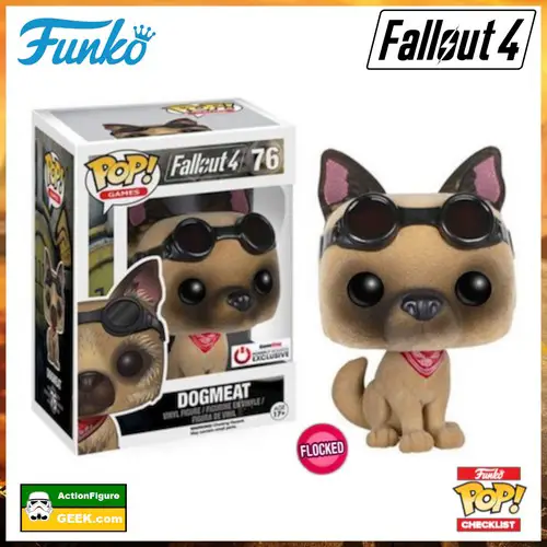 76 Dogmeat Flocked - Fallout 4 GameStop and Underground Toys Exclusive