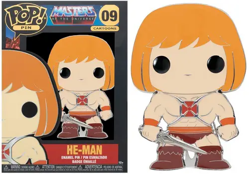Product Image - Masters Of The Universe - 09 He-Man Funko Pop Pin (Common)