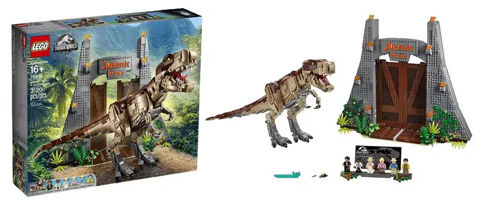 Product image - Jurassic World Jurassic Park: T-Rex Rampage 75936 LEGO Set (3120 Pieces)