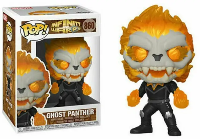 Product Image - 860 Ghost Panther - Funko Pop Marvel Infinity Warps Pop Checklist And Buyers Guide