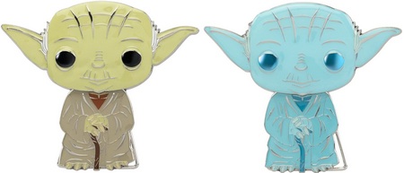 Product image Yoda and Force Ghost Yoda Chase Pop Pin