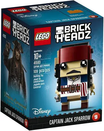 Product image - LEGO BrickHeadz Captain Jack Sparrow 41593 Building Kit Dead Men Tell No Tales