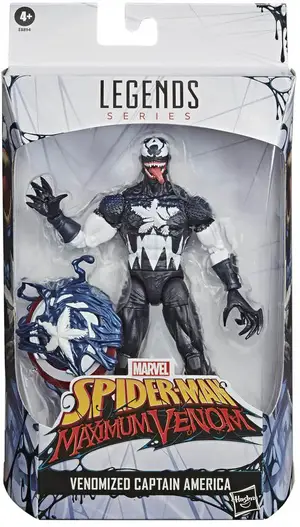 Product image - Spider-Man Venomized Marvel Legends Captain America