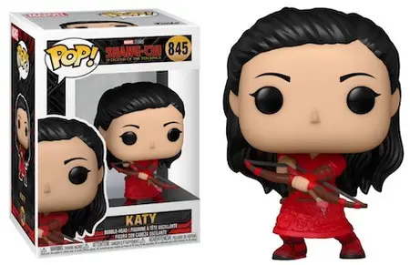 Product image - Funko Pop Shang-Chi - 845 Katy in red dress with bow and arrow