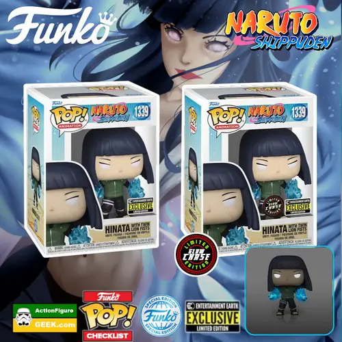 1139 Hinata – Twin Lion Fists Funko Pop! with GITD Chase Variant – Entertainment Earth Exclusive and Funko Special Edition