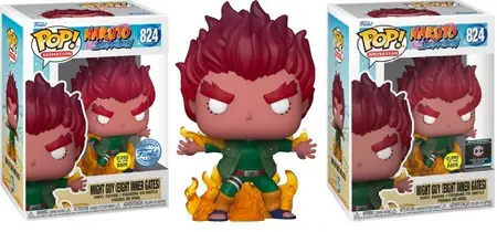 824 Naruto Might Guy (Eight Inner Gates) Funko Pop - Chalice Exclusive Special Edition