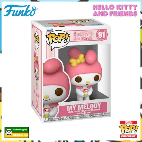91 Hello Kitty and Friends My Melody with Dessert Funko Pop!