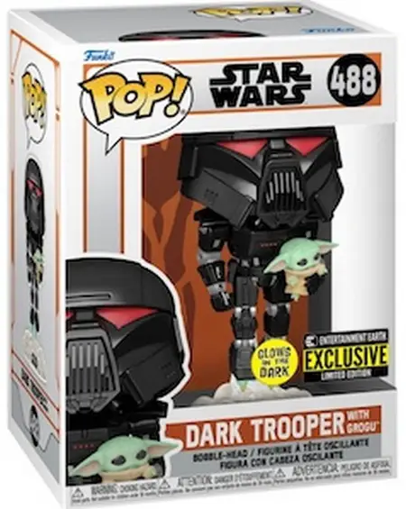 Product image - Dark Trooper with Grogu GITD 488 - Entertainment Earth Exclusive