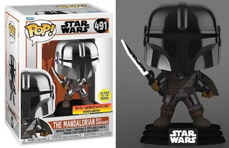 Product image 491 The Mandalorian with Darksaber GITD - Box Warehouse Exclusive