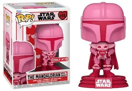 498 The Mandalorian with Grogu Pink Valentine's Day - Target