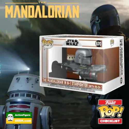670 The Mandalorian N-1 Starfighter (with R5-D4) Funko Pop! Ride