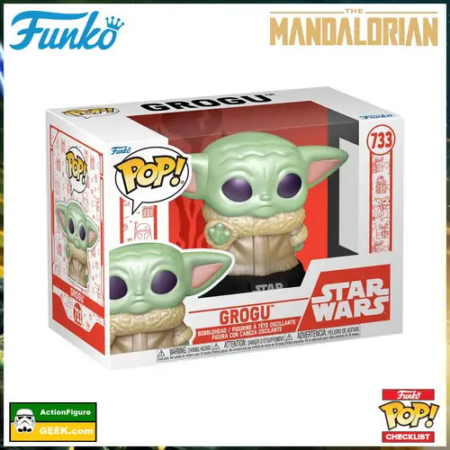 733 Star Wars - The Mandalorian Holiday Grogu Funko Pop!