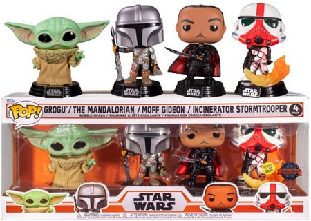 Product image Star Wars Grogu, The Mandalorian ,Moff Gideon and Incinerator Stormtrooper 4 Pack