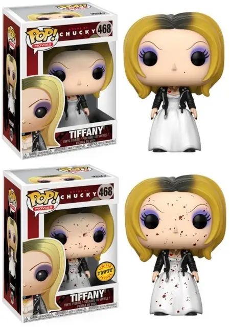 Product images - Bride Of Chucky 468 Tiffany and Tiffany Bloody Chase Variant - Funko Pop Chucky Figures Checklist