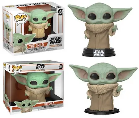 Product image - The Child (Baby Yoda) 368 and 369 The Child Super-Sized 10 inch Funko Pop