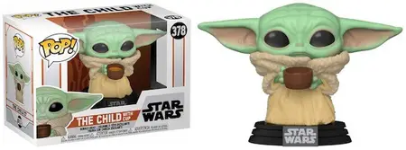 Product image - The Child (Grogu) with Cup 378 - The Mandalorian Funko Pop Checklist