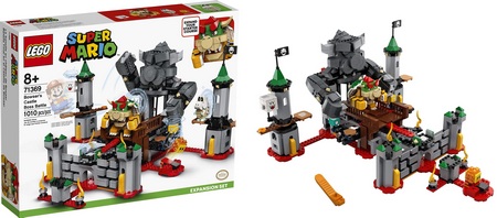 Product image - Super Mario LEGO 71369 - Bowser’s Castle Boss Battle Expansion Set - Super Mario LEGO Set Checklist 