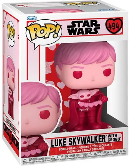 Product image 494 Star Wars Valentines Luke Skywalker and Grogu Pop