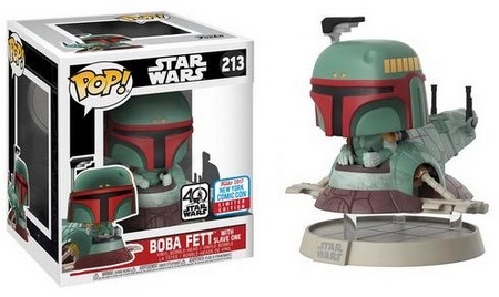 Product image - Boba Fett with Slave One 213 (Deluxe) - 2017 NYCC Exclusive Boba Fett Funko Pop Figures Checklist