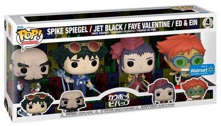Product image Spike Spiegel - Jet Black - Faye Valentine -Ed and Ein 4-Pack - Walmart Exclusive