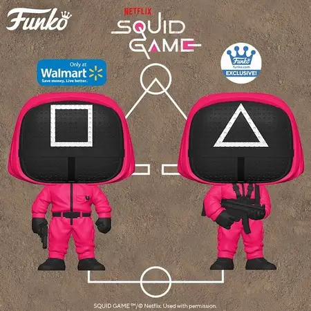 Product images - Masked Worker (Square) - Walmart Exclusive and Masked Worker (Triangle) - FunkoShop Exclusive