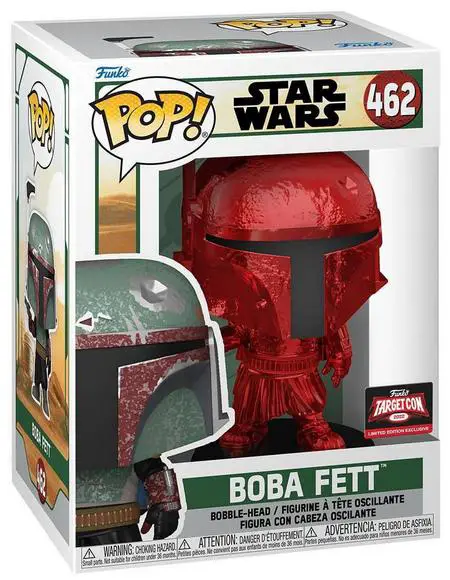 Product image 462 Boba Fett Funko and TargetCon Red Chrome Exclusive