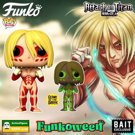 Product image Funko Pop 233 Female Titan 6-inch AOT Pop Figure and Special Edition and BAIT GITD Exclusive