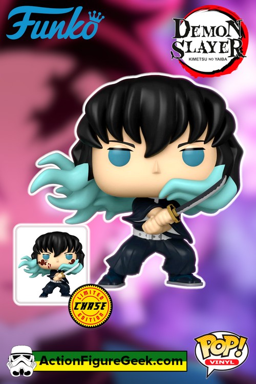 1853 Demon Slayer Muichiro Tokito (Attack) Funko Pop! with Bloodied Chase