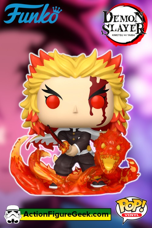 1856 Demon Slayer Kyojuro Rengoku 9th Form Premium Funko Pop!